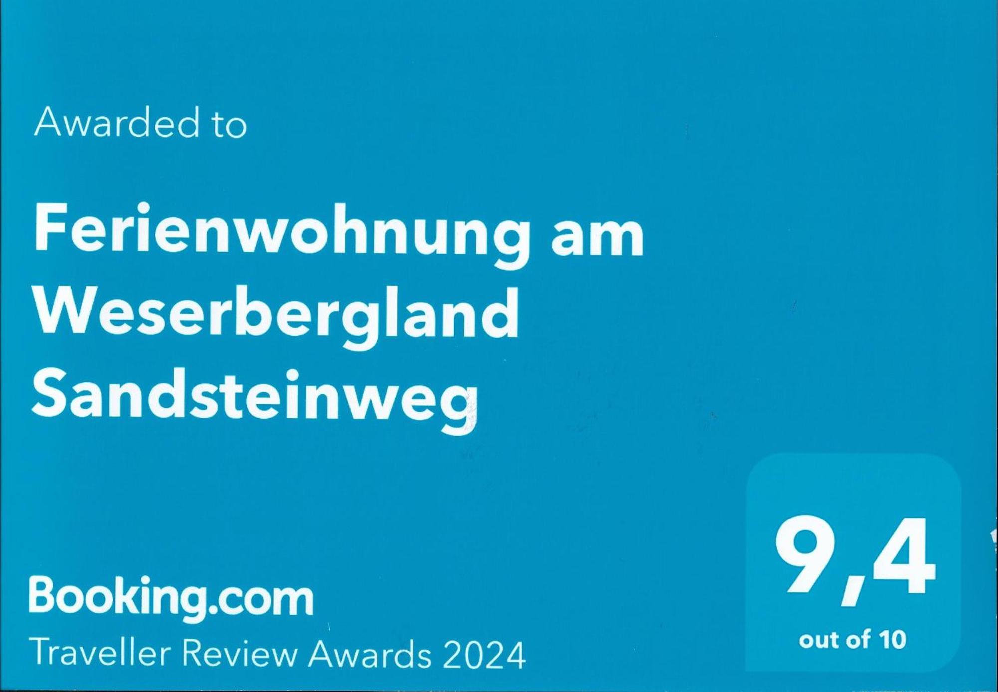 Ferienwohnung Am Weserbergland Sandsteinweg Arholzen エクステリア 写真